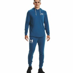 Sweat à capuche homme Under Armour Rival Terry Bleu