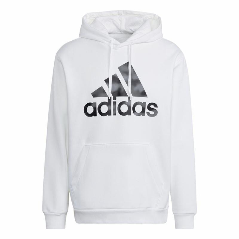 Sweat à capuche homme Adidas Essentials Camo Blanc