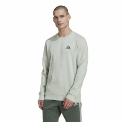 Sweat sans capuche homme Adidas Essentials Fleece Blanc