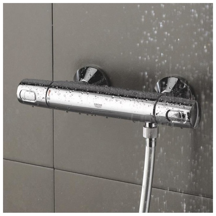 GROHE Mitigeur thermostatique Douche Precision Trend, montage mural, p
