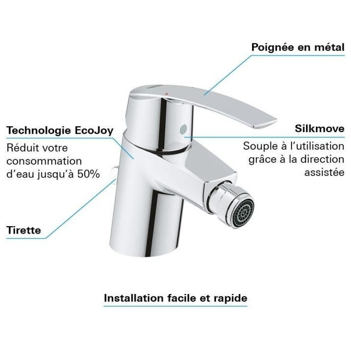 GROHE - Mitigeur monocommande Bidet - Taille S