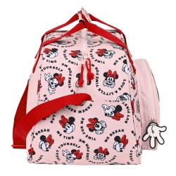 Sac de sport Minnie Mouse Me time Rose (40 x 24 x 23 cm)