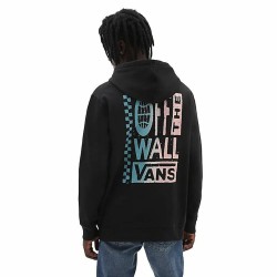 Sweat à capuche homme Vans Global Stack Noir