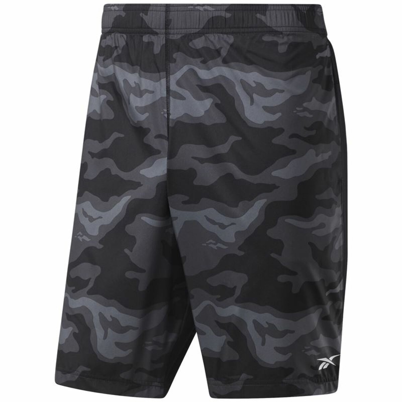 Short de Sport pour Homme Reebok Workout Ready Graphic Noir