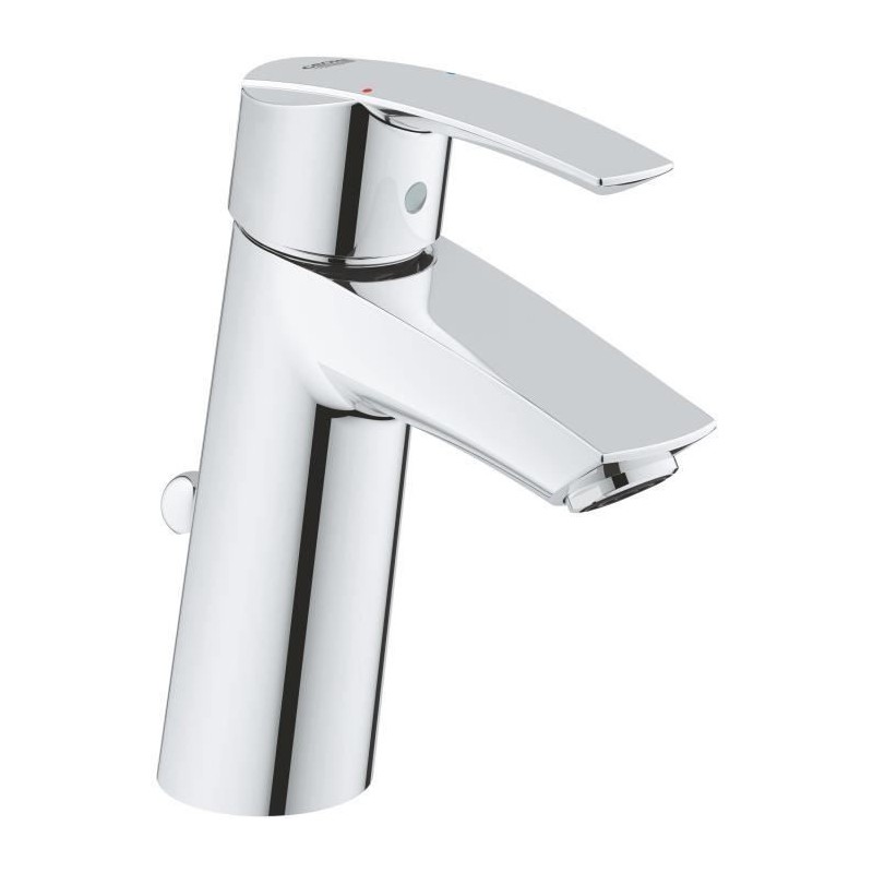 GROHE Robinet de salle de bains lavabo Start, mousseur économie d'eau, avec tirette de vidage, bonde incluse, taille M, 2345500