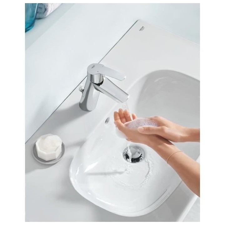 GROHE Robinet de salle de bains lavabo Start, mousseur économie d'eau