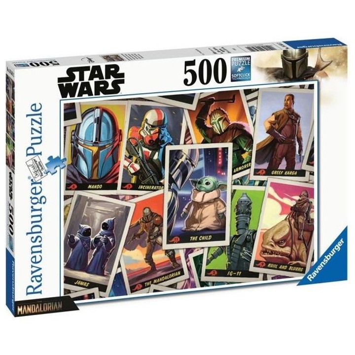 Puzzle 500 p - Baby Yoda / Star Wars Mandalorian