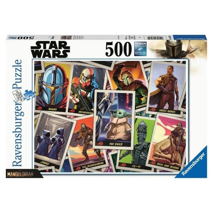 Puzzle 500 p - Baby Yoda / Star Wars Mandalorian