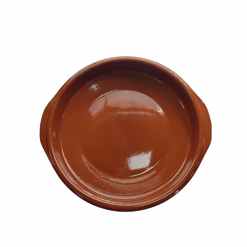 Casserole Fackelmann Avec des poignées Marron Faïence (33,5 x 31 x 6 cm)