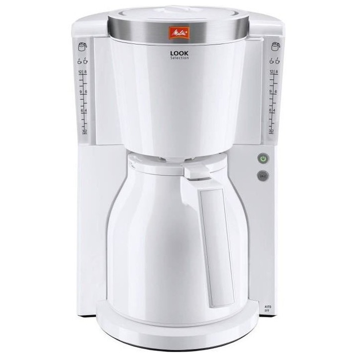 MELITTA 1011-11 Cafetiere Look IV Therm Selection 1011-11 Blanc/Acier