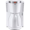 MELITTA 1011-11 Cafetiere Look IV Therm Selection 1011-11 Blanc/Acier Brossé