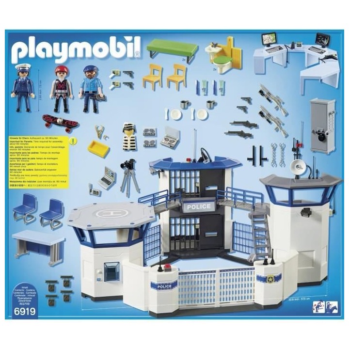 PLAYMOBIL 6919 - City Action - Commissariat de Police avec Prison