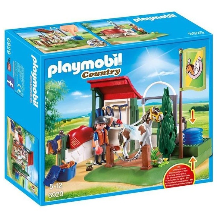 PLAYMOBIL 6929 - Country - Box de Lavage pour Chevaux