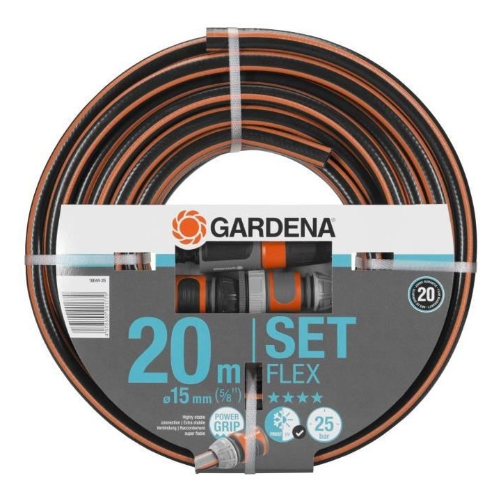 GARDENA Kit complet tuyau d'arrosage ComfortFLEX - Longueur 20m - Ø15