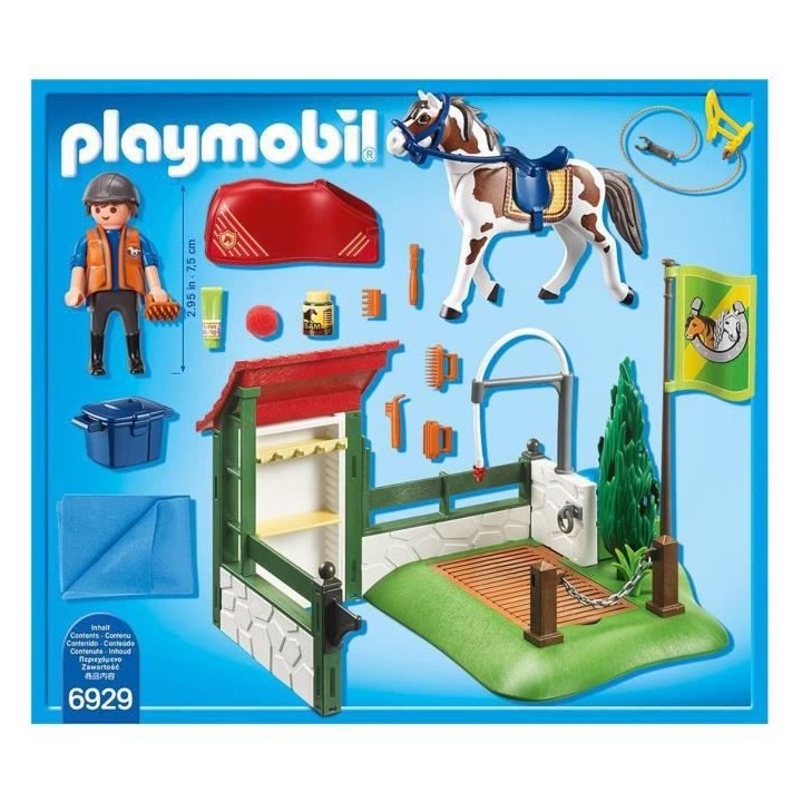 PLAYMOBIL 6929 - Country - Box de Lavage pour Chevaux