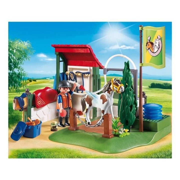 PLAYMOBIL 6929 - Country - Box de Lavage pour Chevaux