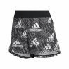 Short de Sport pour Femme Adidas Logo Graphic Pacer Noir