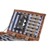 Panier DKD Home Decor Pique-nique Marron Blue marine osier (42 x 30 x 20 cm)