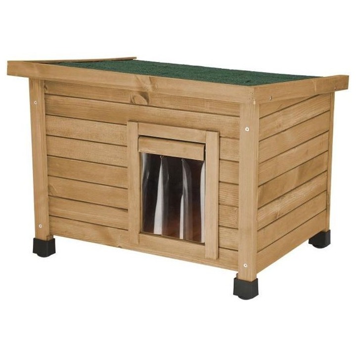 KERBL Maison pour chat Rustica 57x42x45cm - Bois