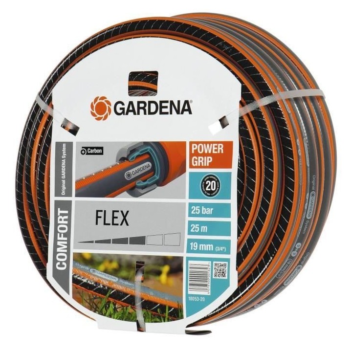 GARDENA Tuyau d'arrosage Comfort FLEX – Longueur 25m – Ø19mm –