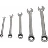 Jeu de clés mixtes a cliquet | 5 pieces - Brilliant Tools BT013005 - Clés oeil et fourche