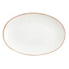 Plat à Gratin Ariane Terra Oblongue Céramique Beige (Ø 26 cm) (12 Unités)