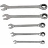 Jeu de clés mixtes a cliquet | 5 pieces - Brilliant Tools BT013005 - Clés oeil et fourche