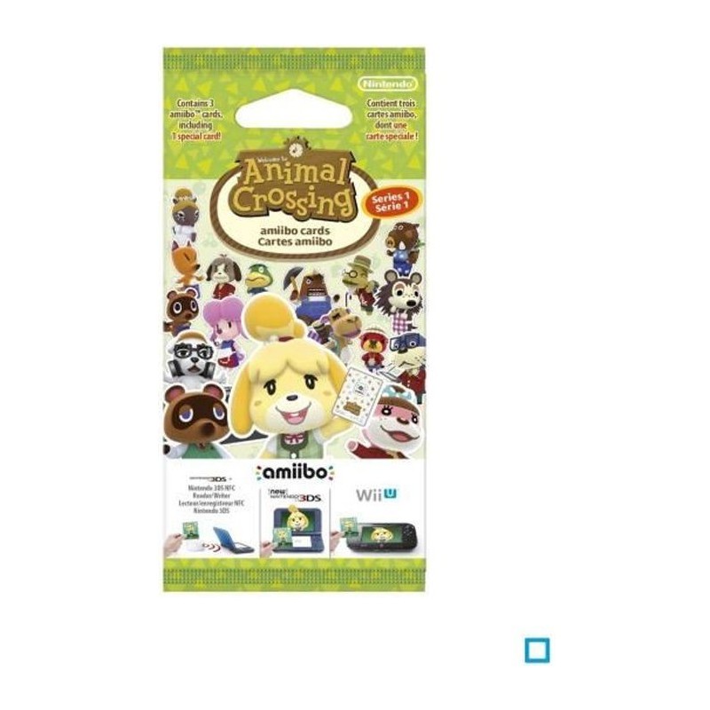 Cartes Animal Crossing Happy Home Designer (paquet de 3 cartes - 1 spéciale + 2 normales)