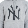 Sweat à capuche homme New Era New York Yankees Team Logo Gris clair