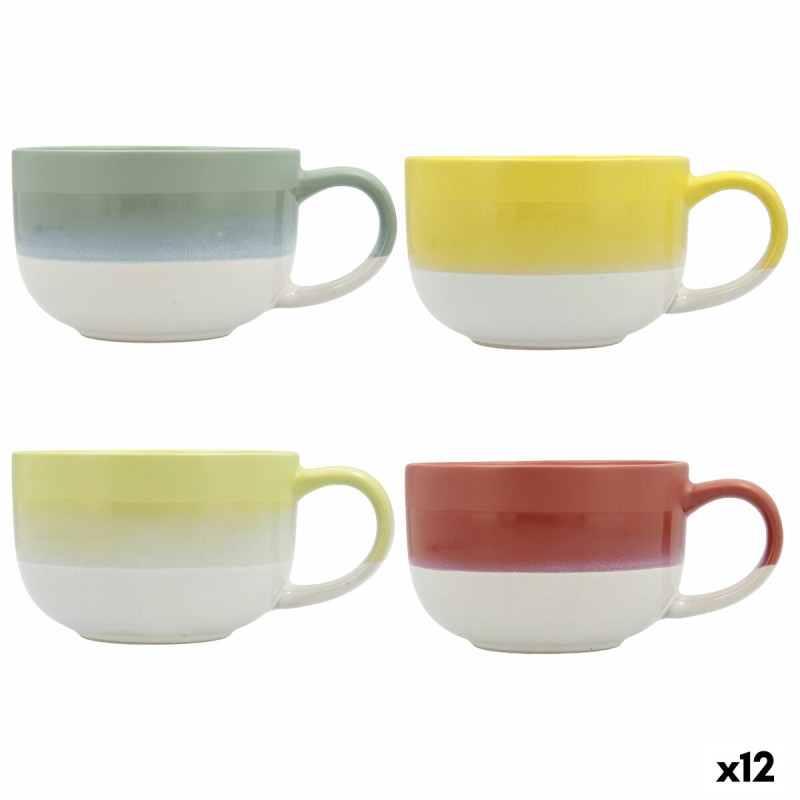 Tasse Quid Atenua Céramique Multicouleur (460 ml) (12 Unités)