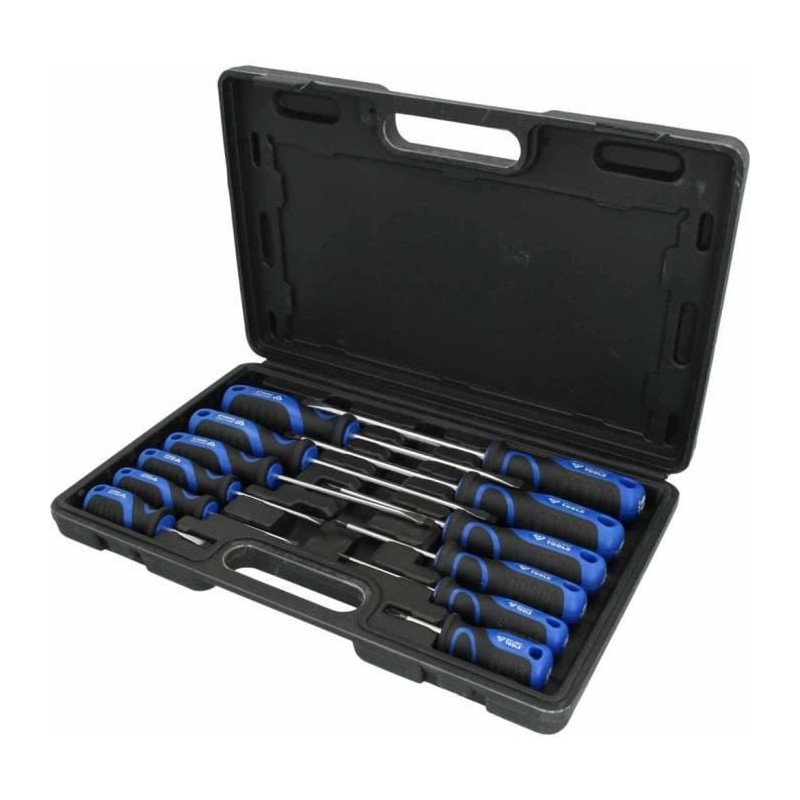 Jeu de 12 tournevis fente et PH - Brilliant Tools BT033012 - Coffret vissage