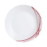 Assiette plate Arcopal Domitille Rojo Bicolore verre 25 cm (12 Unités)