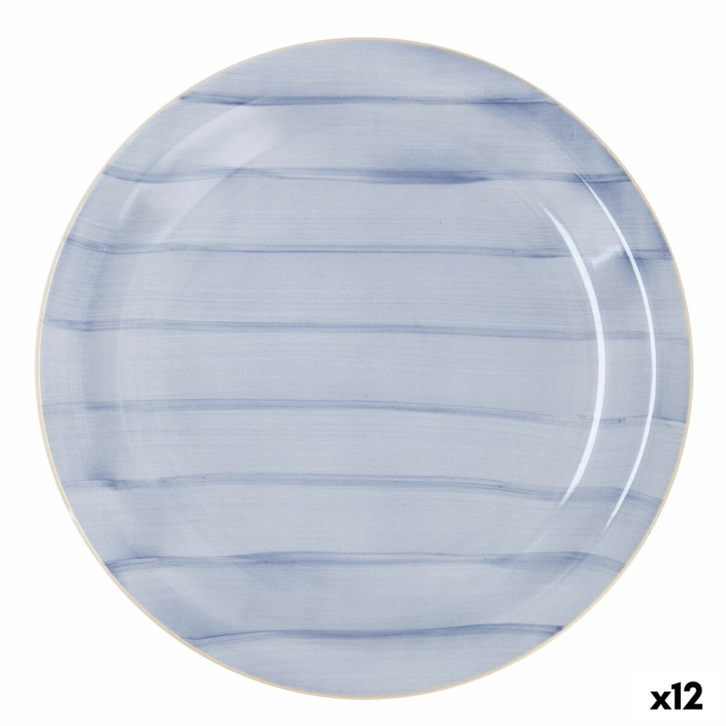 Assiette plate Quid Brisa Cielo Céramique Bleu (Ø 27 cm) (12 Unités)