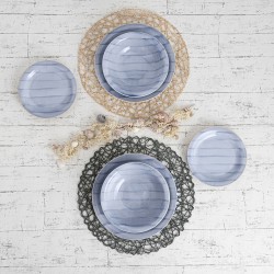 Assiette plate Quid Brisa Cielo Céramique Bleu (Ø 27 cm) (12 Unités)