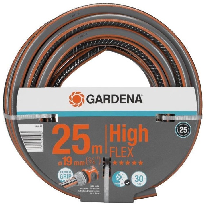 GARDENA Tuyau d'arrosage Comfort HighFLEX – Longueur 25m – Ø19mm