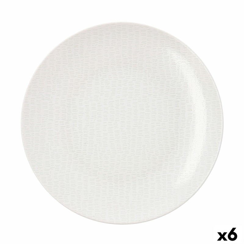 Assiette creuse Ariane Coupe Ripple Céramique Blanc (20 cm) (6 Unités)