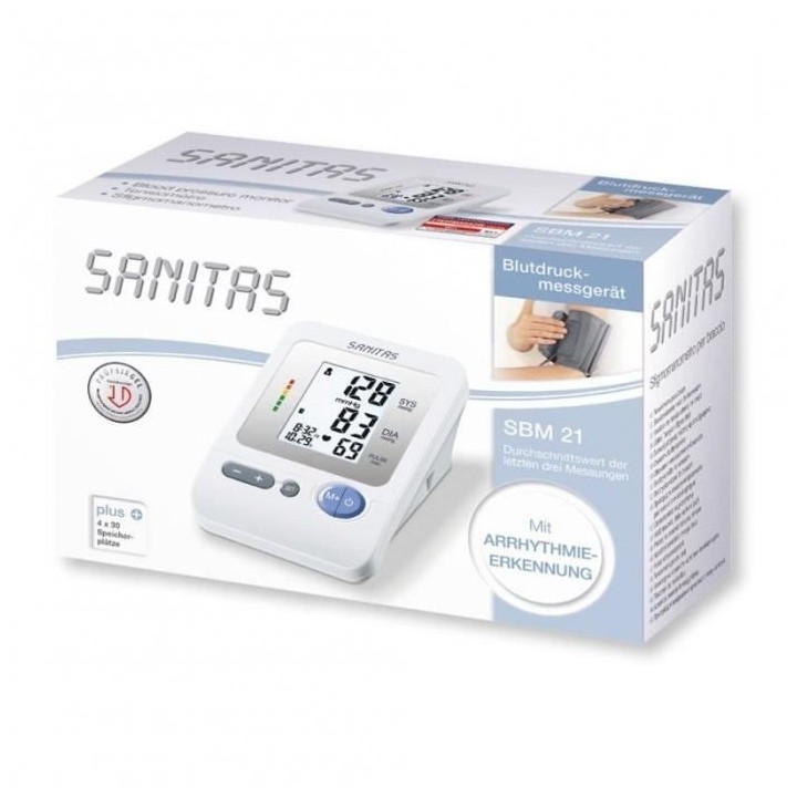 Sanitas SBM 21 Tensiometre au Bras - Suivi Quotidien de votre Tension