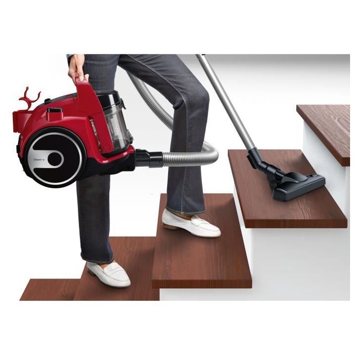 BOSCH BGC05AAA2 Cleann'n aspirateur sans sac rouge - 78 dB - 28 kWh/an