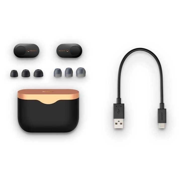 Sony WF-1000XM3 - Ecouteurs Bluetooth a Réduction de Bruit True Wirel