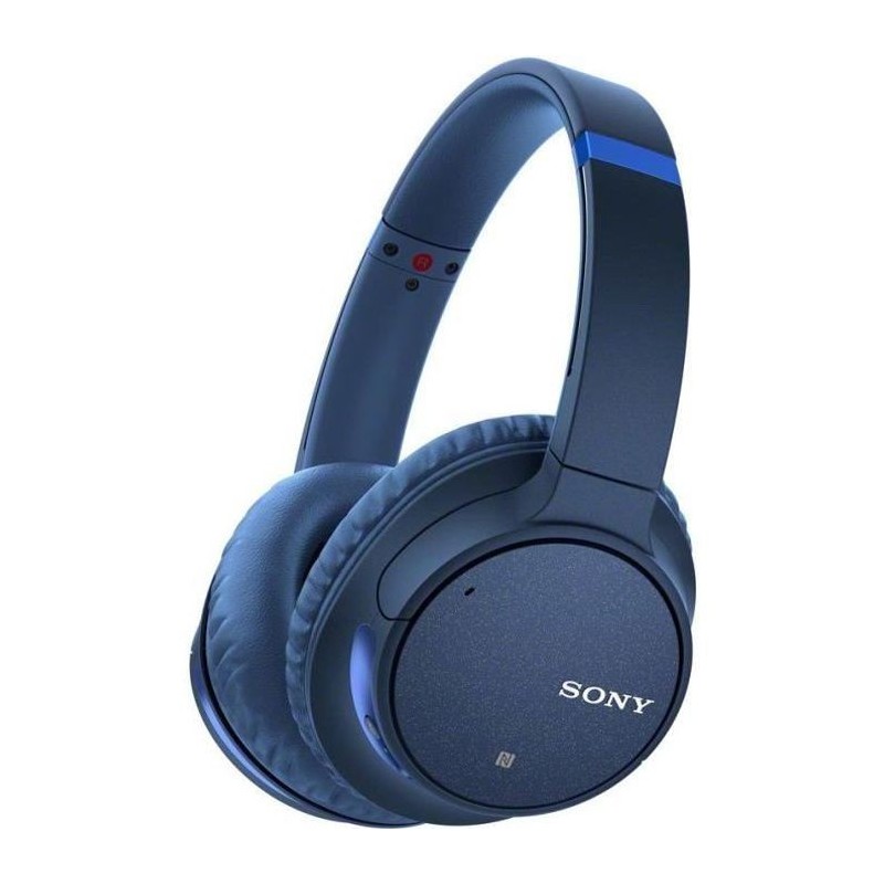 SONY WH-CH700NL - Casque arceau Bluetooth a réduction de bruit - 35 heures d'autonomie - 94dB/mW - Bleu