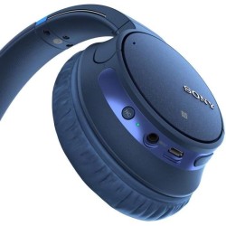 SONY WH-CH700NL - Casque arceau Bluetooth a réduction de bruit - 35 heures d'autonomie - 94dB/mW - Bleu