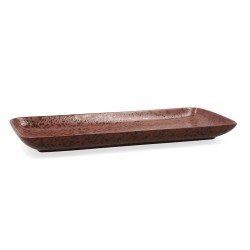 Plat à Gratin Ariane Oxide Céramique Marron (36 x 16,5  cm) (6 Unités)