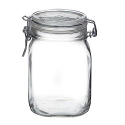 Récipient de Conservation des Aliments Bormioli Rocco fido Transparent verre (1 L) (6 Unités)