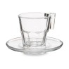 Jeu de 6 tasses avec plat Casablanca Transparent verre 4 Unités (70 ml)