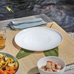 Assiette plate Luminarc Ammonite Blanc verre (Ø 26 cm) (24 Unités)