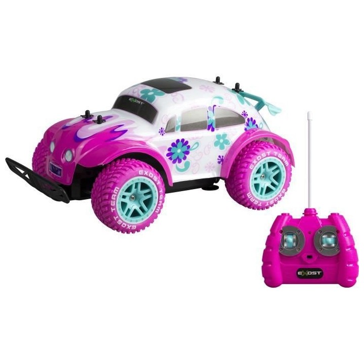 Voiture Télécommandée coccinelle Rose - EXOST Pixie - 30cm