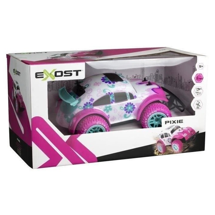 Voiture Télécommandée coccinelle Rose - EXOST Pixie - 30cm