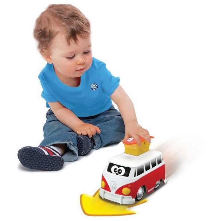 BB JUNIOR - VOLKSWAGEN PUSH & GO - Van Samba et Surf - Assortiment rou