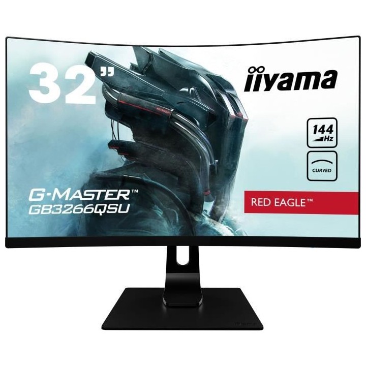 Ecran PC Gamer Incurvé - IIYAMA G-Master Red Eagle GB3266QSU-B1 - 31,