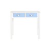 Console DKD Home Decor Blanc Marron Bleu ciel Blue marine Corde Bois MDF 80 x 40 x 75 cm (1 Unités)